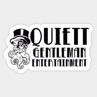 Quiett Gentleman Entertainment Logo Sticker